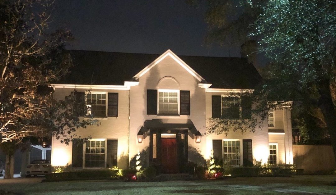 Large home with lighting