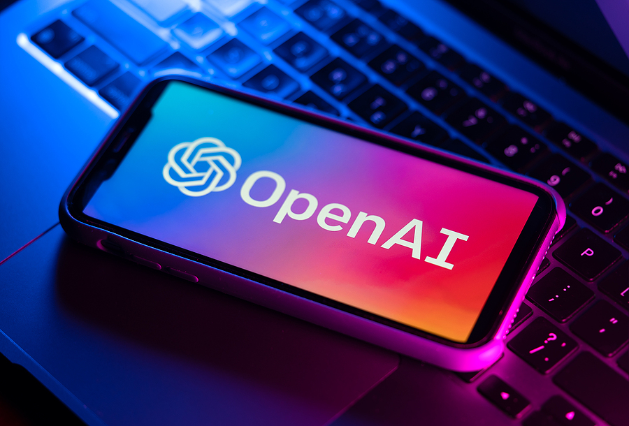 Illustrative editorial of OpenAI logo on smartphone screen on the laptop. Using AI for outdoor design can help simplify your decision-making and offer predictive analysis of design outcomes.